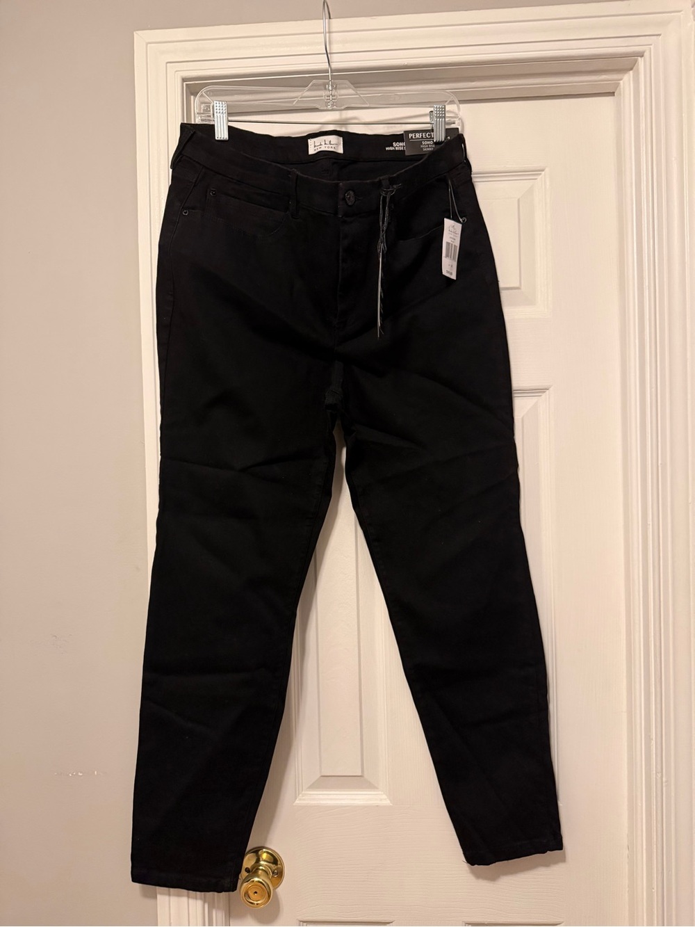 Black Slim High-Rise Jeans